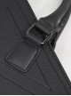 Gothic Style Personalized Five Pointed Star Embossed Shoulder Strap Black Shoulder Strap Crossbody Bag