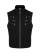 Punk Style Handsome Stand Collar Metal Skull Claw Zipper Unique Split Design Doomsday Sense Black Male Vest