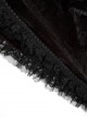 Gothic Style Luxury Velvet Exquisite Lace Ribbon Decoration Black  Red Dreamy Gradient Hooded Long Loak