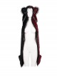 Punk Style Personalized Warm Velvet Metal Skull Black And Red Hooded Scarf