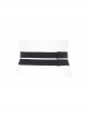 Gothic Style Personalized Metal Five Pointed Star Adjustable Metal Buckle Black Double Layer Shiny Leather Belt