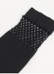 Gothic Style Sexy Mesh Asymmetric Metal Heart Rivet Decoration Black Elastic Calf Socks