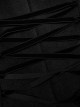 Gothic Style Exquisite Embroidered Appliques Collar And Lower Plush Decoration Black Long Sleeves Slim Wool Coat