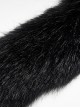 Gothic Style Exquisite Embroidered Appliques Collar And Lower Plush Decoration Black Long Sleeves Slim Wool Coat