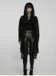 Gothic Style Personality Lace Mesh Slightly Transparent Witch Feeling Black Long Sleeves Hooded Loose Coat