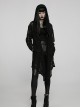 Gothic Style Personality Lace Mesh Slightly Transparent Witch Feeling Black Long Sleeves Hooded Loose Coat