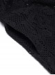 Gothic Style Personality Lace Mesh Slightly Transparent Witch Feeling Black Long Sleeves Hooded Loose Coat