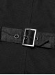 Gothic Style Elegant Lapel Gorgeous Ruffles Exquisite Embroidery Applique Retro Palace Black Slim Vest