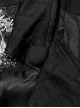 Gothic Style Elegant Lapel Gorgeous Ruffles Exquisite Embroidery Applique Retro Palace Black Slim Vest