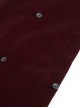 Gothic Style Simple Weft Velvet Front Lace Metal Buckle Decoration Red Detachable Hooded Cape