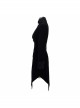 Gothic Style Elegant Velvet Collar Embroidery With Exquisite Carved Buttons Black Swallowtail Jacket