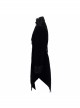 Gothic Style Elegant Velvet Collar Embroidery With Exquisite Carved Buttons Black Men's Swallowtail Jacket