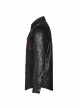 Punk Style Lapel Personality Patchwork Unique Skull Button Daily Cool Black Long Sleeves Male Shirt