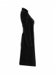 Gothic Style Exquisite Embroidery Applique Premium Velvet Vintage Palace Black Long Sleeves Slim Coat