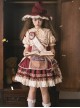 Magic Grocery Series Retro Red Doll Sense Showcase Exquisite Embroidery Ruffles Bowknot Sweet Lolita Sleeveless Dress