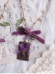 Loire Vineyards Series Retro Elegant Purple Bead Grapes Ribbon Bowknot Classic Lolita Alloy Key Photo Frame Necklace