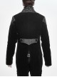 Gothic Retro Velvet Stitching Jacquard Chest Handmade Three Dimensional Embroidery Black Retro Fake Two Piece Coat