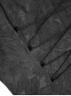 Gothic Retro Jacquard Woven Splicing Velvet Fabric Front Center Tie Metal Button Decoration Black Swallowtail Coat