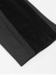 Gothic Retro Twill Stitching Weft Velvet Side Webbing Flower Decoration Black Tailcoat