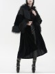 Punk Style Handsome Vertical Stripes Personalized Metal Ring Perforated Black Lapel Jacket