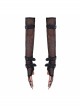Punk Style Elastic Transparent Spider Web Fabric Finger Metal Chain With Elastic Rubber Band Black Mesh Gloves