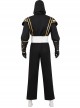 Movie Mighty Morphin Power Rangers Halloween Cosplay Black Ranger Outfits Costume Set Without Boots