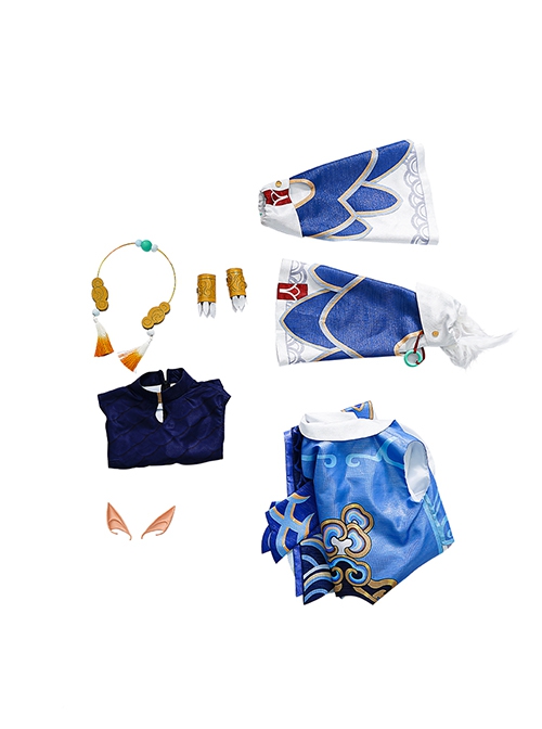 Honkai Star Rail Adventure Strategy Game Halloween Cosplay Bailu Costume Set Without Tail Without Headgear Corners Without Gourd