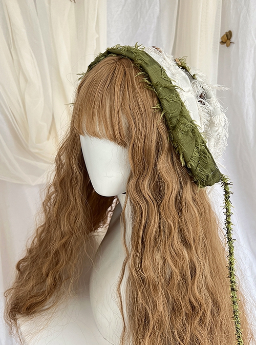 Sylph Series Summer Forest Elves Travel Wanderer Irregular Patchwork Linen Kawaii Fashion Neck Halter Dress