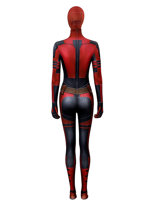 Deadpool & Wolverine Halloween Cosplay Female Deadpool Bodysuit Costume Full Set