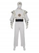 Mighty Morphin Power Rangers Halloween Cosplay White Ranger Tommy Oliver Edition Costume Set Without Shoes