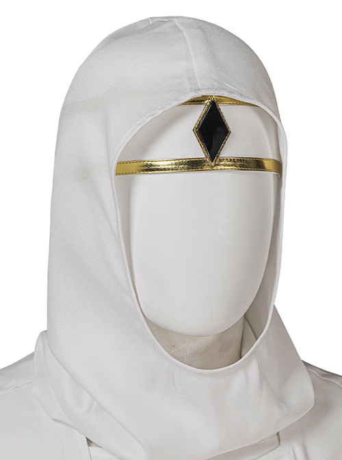 Mighty Morphin Power Rangers Halloween Cosplay White Ranger Tommy Oliver Edition Costume Set Without Shoes