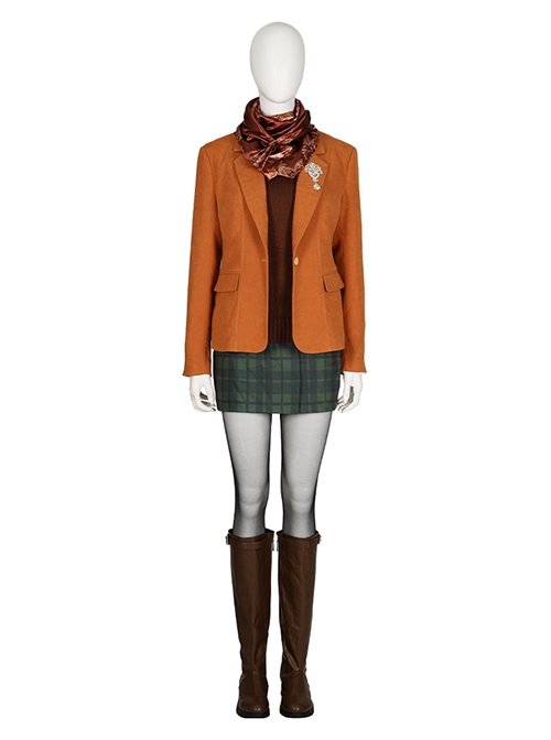 Game Resident Evil 4 Remake Halloween Cosplay Ashley Graham Accessories Brown Boots