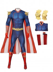 The Boys Halloween Cosplay Homelander Costume Bodysuit Full Set