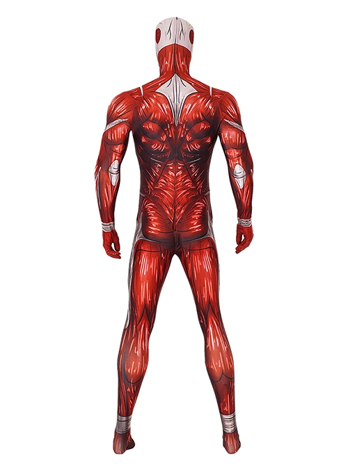Attack On Titan Halloween Cosplay Colossal Titan Costume Printing Bodysuit
