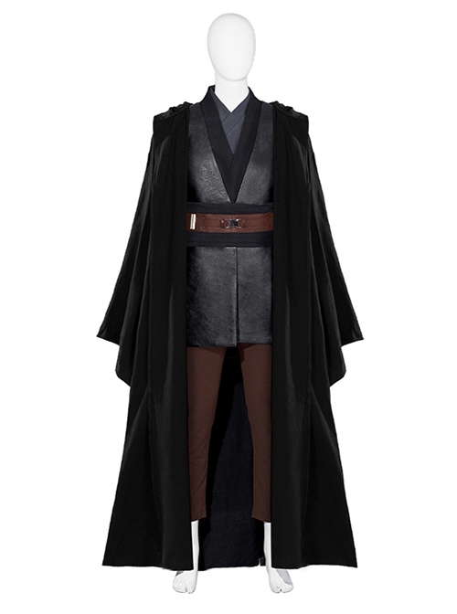 TV Drama Obi-Wan Kenobi Halloween Cosplay Anakin Skywalker Outfit Costume Black Cloak