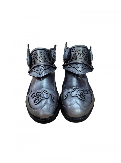 Thor Halloween Cosplay Female Thor Jane Foster Battle Suit Accessories Silver Boots