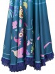 Encanto Halloween Cosplay Mirabel Cute Printing Blue Long Skirt Suit Costume Full Set