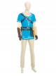 The Legend Of Zelda Halloween Cosplay Link Blue Champion's Tunic Suit Costume Set Without Shoes