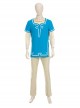 The Legend Of Zelda Halloween Cosplay Link Blue Champion's Tunic Suit Costume Set Without Shoes