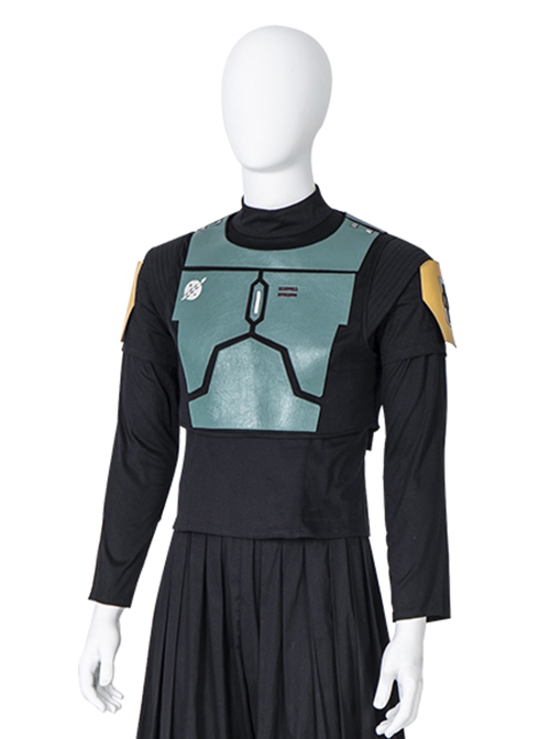 The Mandalorian Season 2 Halloween Cosplay Boba Fett Costume Black Top
