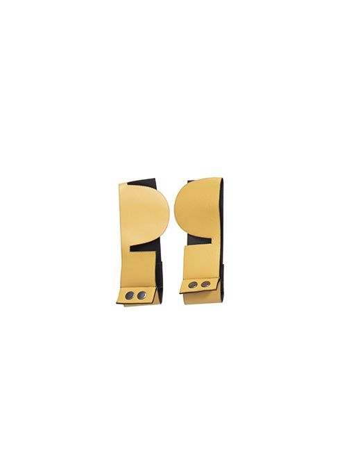 The Mandalorian Season 2 Halloween Cosplay Boba Fett Accessories Yellow Knee Guards