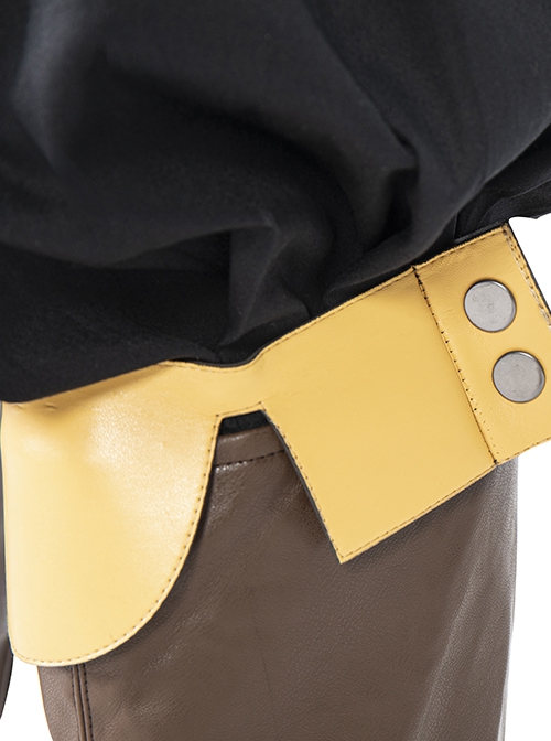 The Mandalorian Season 2 Halloween Cosplay Boba Fett Accessories Yellow Knee Guards