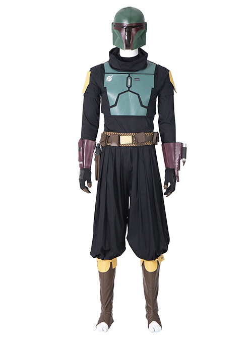 The Mandalorian Season 2 Halloween Cosplay Boba Fett Accessories Yellow Knee Guards