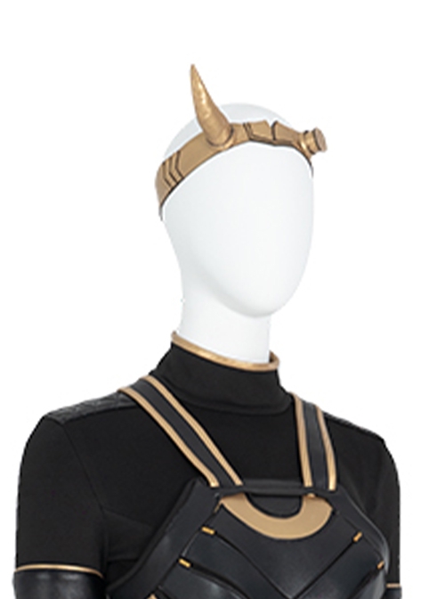 TV Drama Loki Halloween Cosplay Female Loki Sylvie Lushton Accessories Golden Headwear