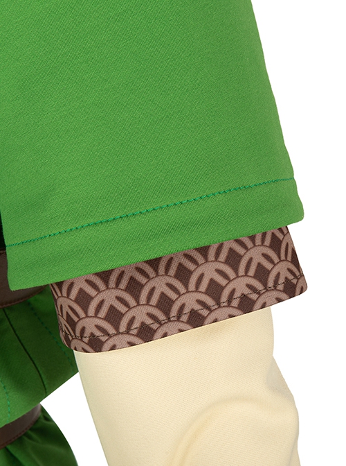 The Legend Of Zelda Skyward Sword Halloween Cosplay Link Costume Printing Brown Top