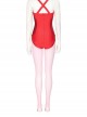 Wanda Vision Halloween Cosplay Scarlet Witch Wanda Maximoff Accessories Pink Body-Stocking