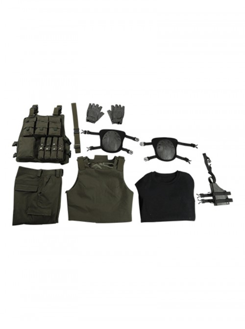 Resident Evil 3 Remake Biohazard RE 3 Halloween Cosplay Carlos Oliveira Costume Set