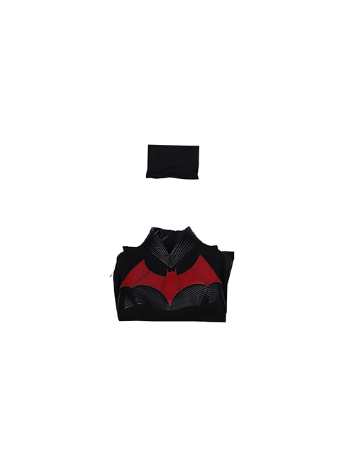 TV Drama Batwoman 2019 Halloween Cosplay Kate Kane Black Battle Suit Costume Black Bodysuit And Scarf