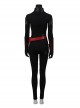TV Drama Batwoman 2019 Halloween Cosplay Kate Kane Black Battle Suit Costume Black Bodysuit And Scarf