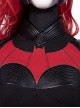 TV Drama Batwoman 2019 Halloween Cosplay Kate Kane Black Battle Suit Costume Black Bodysuit And Scarf